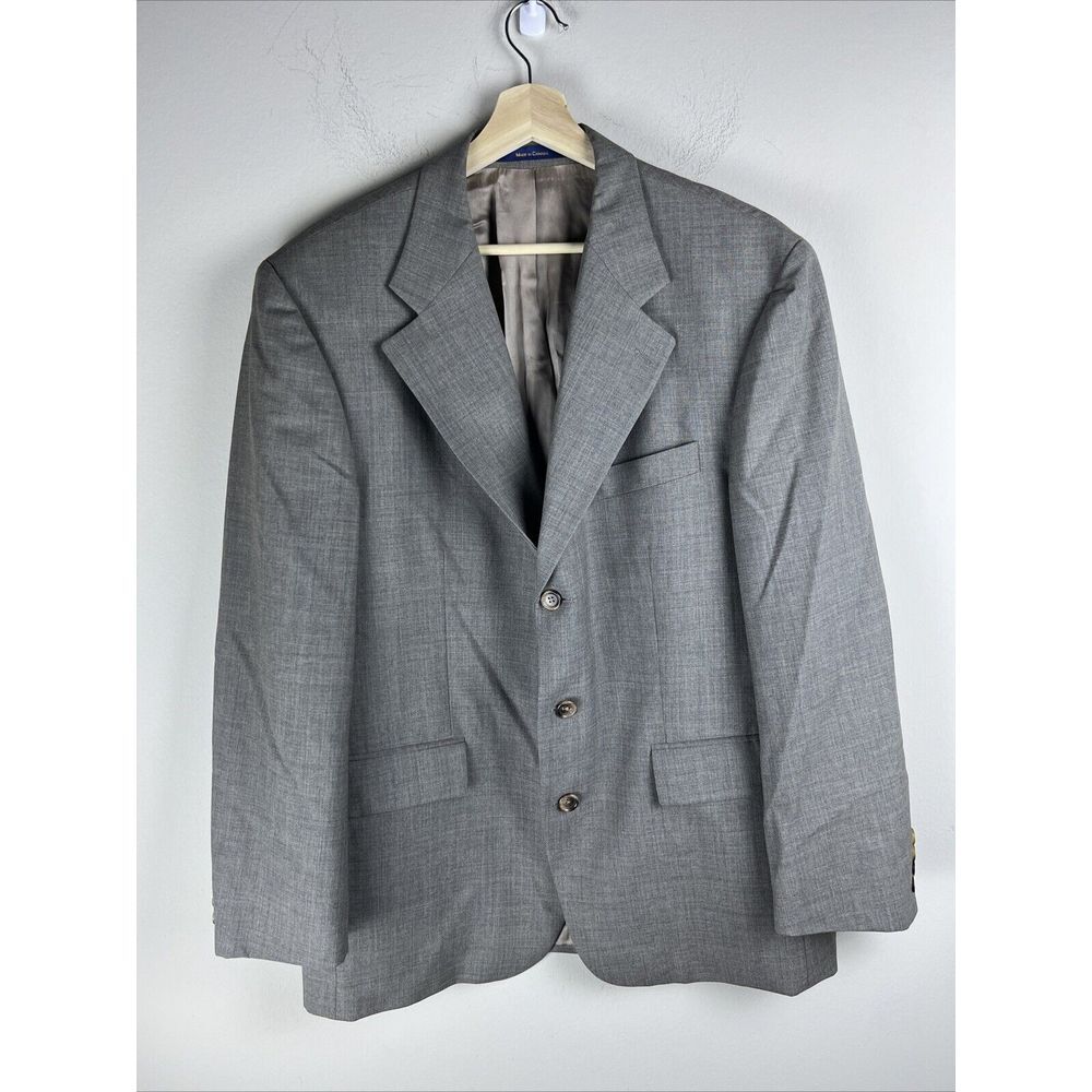 Chaps Ralph Lauren Men's 42R Grey‎ Wool Blazer